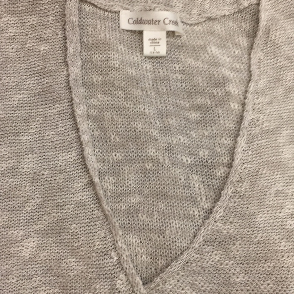 ❤️ LINEN V NECK Coldwater Creek lagenlook top - Picture 12 of 16
